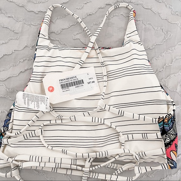 Billabong Dreamer Hi-Neck Reversible Bikini Top S - Picture 4 of 6
